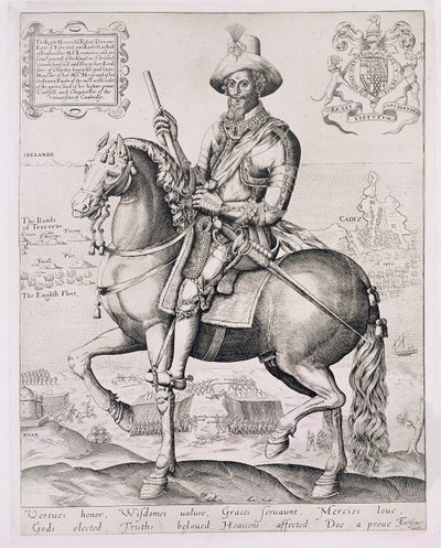 Portrait of Robert Devereux, 2nd Earl of Essex, 1599 by Thomas Cockson